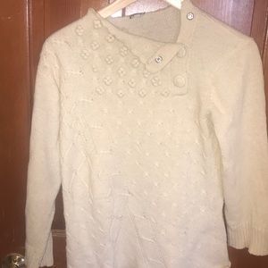 Ella Moss sweater L cream, lovely details